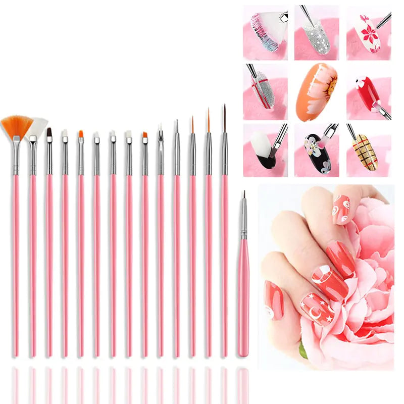 Kit de gel pour ongles en poly avec lampe