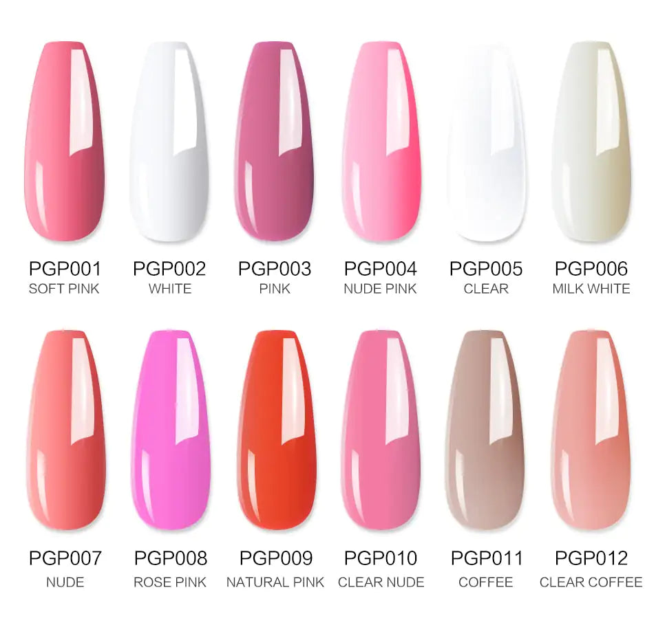 Kit de gel pour ongles en poly avec lampe